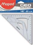Maped Háromszög vonalzó, műanyag, 45°, 21 cm, MAPED Geometric (242421) - molnarpapir