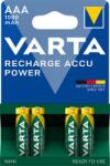 VARTA Tölthető elem, AAA mikro, 4x1000 mAh, előtöltött, VARTA Power (5703 301 404) - molnarpapir