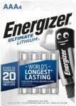 Energizer Elem, AAA mikro, 4 db, Lítium, ENERGIZER Ultimate Lithium (639171) - molnarpapir