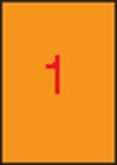 APLI Etikett, 210x297 mm, színes, APLI, neon narancs, 100 etikett/csomag (11748) - molnarpapir