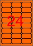 APLI Etikett, 64x33, 9 mm, színes, kerekített sarkú, APLI, neon narancs, 480 etikett/csomag (02871) - molnarpapir