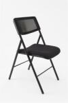 ALBA Összecsukható szék, fém és szövet, ALBA CPDIVANO N , fekete (CPDIVANO N) - molnarpapir