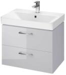 Saltsib Scaun de living si bucatarie Rizea FDC4, tapiterie catifea, cadru metalic, 90 kg, 85x44x40 cm, gri (4240)