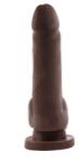 Orion Ochiul Fericit - Dildo realistic cu ventuză, maro, 15 cm Dildo