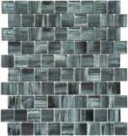 Aita Stúdió Kft Mozaik, Aita Stark Grey 31, 8x28, 6x8mm - mozaikkeramia