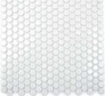 Aita Stúdió Kft Mozaik, Aita Tondo-White 19 matt 31, 5x29, 4 - mozaikkeramia