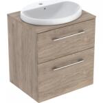 Geberit Selnova Square 60 szekrény mosdóval szett, hikoridió 502.870. 00.1 (502.870.00.1)
