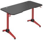 LogiLink Gaming Desk, 120x60 cm, RGB világítás, piros asztalkeret (EO0042) - dellaprint