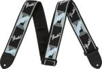 Fender 0990681502 Fender 2" Monogrammed Strap gitárheveder, fekete/szürke/fekete szín (0990681502)