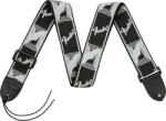 Fender 0990681543 Fender 2" Monogrammed Strap gitárheveder, fekete/szürke szín (0990681543)