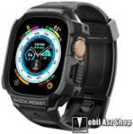 Spigen APPLE Watch Ultra (49mm), Watch Ultra 2 (49mm), SPIGEN RUGGED ARMOR PRO okosóra szíj és védőkeret, Fekete (ACS05460)