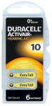 Duracell ACTIVAIR 10 PR10 PR70 6db hallókészülék elem (Duracell-10)