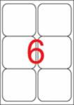 APLI Etikett, univerzális, 99, 1x93, 1 mm, kerekített sarkú, APLI, 600 etikett/csomag (100 lap) (LCA2421)