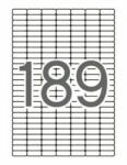 APLI Etikett, univerzális, kerekített sarkú, 25, 4x10 mm, APLI, 1890 etikett/csomag (10 lap) (LCA12927)