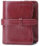  Kis méretű, bordó színű műbőr pénztárca (0136. ) (PT-A954)