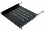 TRITON Raft fix perforat triton 19" 1u/650 capacitate incarcare 80kg, negru (RAB-UP-650-A4)