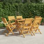 vidaXL 6 db tömör tíkfa összecsukható kerti szék 55x62x90 cm (3155068)