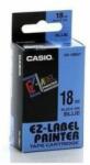 Casio Feliratozógép szalag XR-18BU1 18mmx8m Casio kék/fekete (XR18BU1) - web24