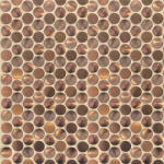 Aita Stúdió Kft Mozaik Aita Penny Copper R-3D 31, 5x28, 5 - mozaikkeramia