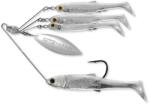 Live Target Minnow Rig Spinnerbait Large 14g Pearl White Silver (F.LT.MNSR14LG855)