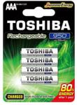 Toshiba 950mAh AAA akku 4db-os (TO-RE-AAA-B4950)