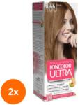 LONCOLOR Set 2 x Vopsea de Par Permanenta Loncolor Ultra 8.44 Caramel, 100 ml