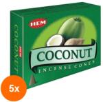 HEM Set 5 x Conuri Parfumate, Cocos (GIL-5xLCA-CONP-COC)