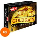 HEM Set 6 x Conuri Parfumate, Gold Rain (GIL-6xLCA-CONP-GOR)
