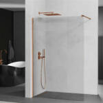 Mexen Kioto walk-in zuhanyfal - átlátszó üveg / rosegold profil - 100 cm (800-100-101-60-00)