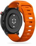 Huawei Watch GT / GT2 / GT2 Pro (42 mm) okosóra szíj - Tech- Protect IconBand Line - narancssárga szilikon szíj (szíj szélesség: 20 mm)