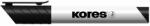 Kores Tábla- és flipchart marker, 1-3 mm, kúpos, KORES "K-Marker", fekete
