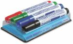 GRANIT Táblamarker készlet, 2-3 mm, kúpos, mágneses tolltartóval, GRANIT "M460", 4 különbözõ szín (5 db)