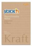 STICK N Öntapadó jegyzettömb, vonalas, 150x101 mm, 100 lap, STICK N "Kraft Notes" (100 lap) (SN21641)
