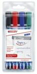 edding Flipchart marker készlet, 1, 5-3 mm, kúpos, EDDING "380", 4 különbözõ szín (4 db) (TED380V4)