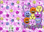 W&O Emoji Smiles pop-up 3D üdvözlőkártya + boríték ARJ059996D