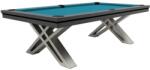 RASSON Biliárdasztal / étkező asztal, Pierce, 8 ft. , sötét szürke Club Cloth electric blue (55.135.08.5.2)