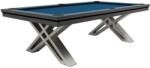 RASSON Biliárdasztal / étkező asztal, Pierce, 8 ft. , sötét szürke Club Cloth royal blue (55.135.08.5.1)
