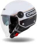 Cassida Cască de motociclist Cassida Handy Plus Linear deschisă alb-negru-auriu (AIM140-1725)