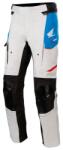 Alpinestars Andes Drystar Honda Pantaloni de motocicletă gri deschis-negru-albastru-roșu (AIM110-297)