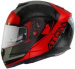 MT Helmets Cască de motocicletă MT Atom SV Adventure A5 negru-gri-roșu tip-up (MT105287105)