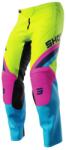 Shot Raw Kid Tracer Pink-Blue-Fluo Yellow Pantaloni Motocross pentru copii lichidare (SHOA08-11E2-BK3)