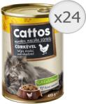 Cattos Nedvestáp felnőtt macskáknak csirkével, 24x415g