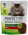 Perfect Fit Natural Vitality 1+ hrana uscata pentru pisici adulte, cu carne de vita si pui 6x650 g