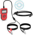 MSW Digitális autó akkumulátor teszter - 12 V/24 V - LCD - többnyelvű (MSW-BLT-2)