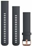Garmin Quick Release 20 szilikonszíj - sötétkék - rózsaarany csat (010-12561-11)