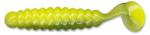 Charlie Brewer's Slider Naluci SLIDER Crappie Grub 3.8cm Catapillar Green / Yellow, 18buc/plic (CSGL148)