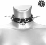 Leather & Steel Fashion Chocker TRIPLE RINGS - LSF9 86