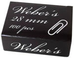 Weber's Gemkapocs WEBER'S 28mm nikkel 100db/dob (83ZPC28)