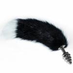 Lovetoy Gorgeous Metal Anal Tail White+Black