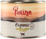 Purizon 12x200g Purizon Organic Csirke, liba & tök nedves macskatáp